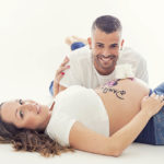 Sesion de belly painting en pareja