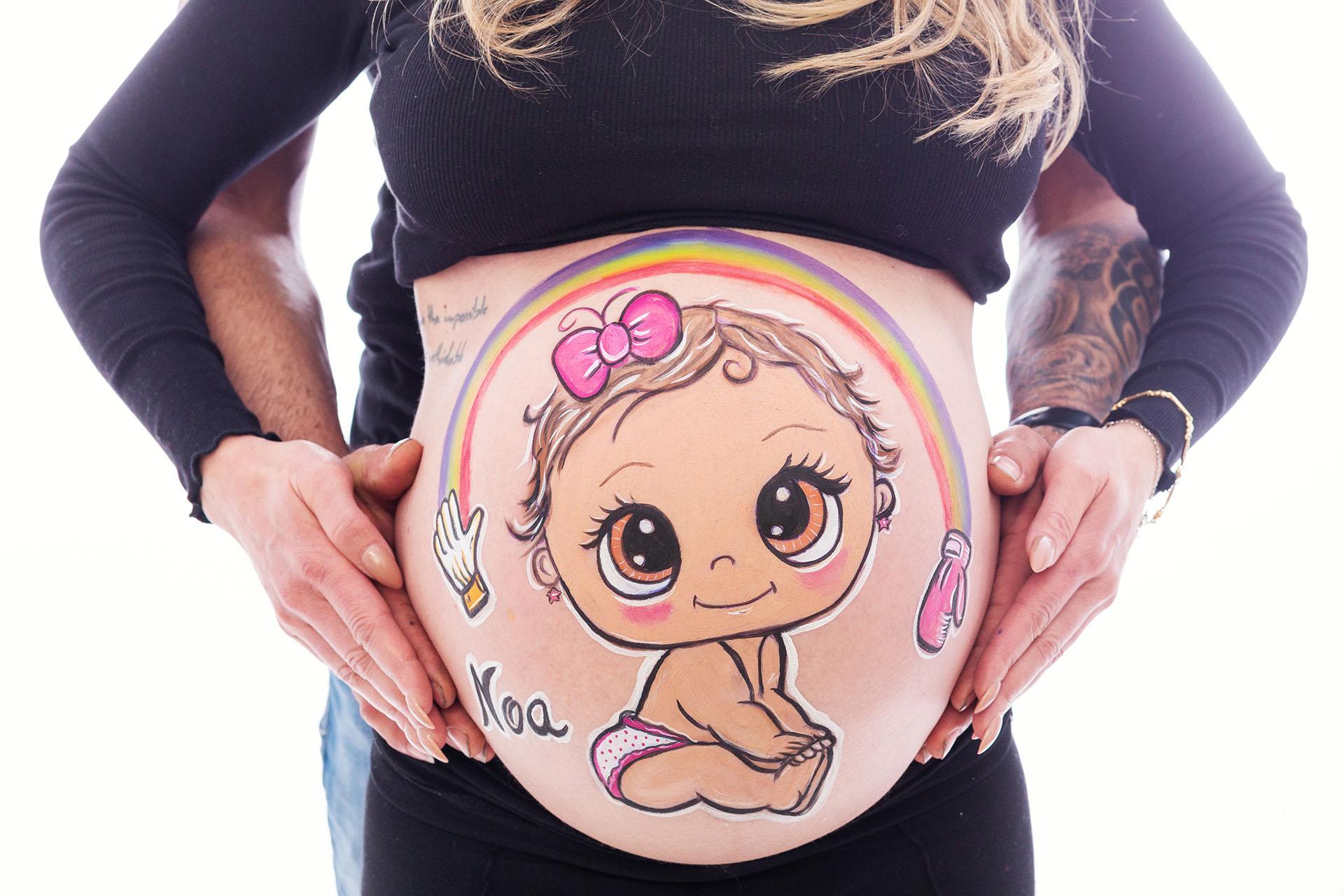 Sesiones de estudio - belly painting Madrid y mamás | Maquillaje corporal para  embarazadas